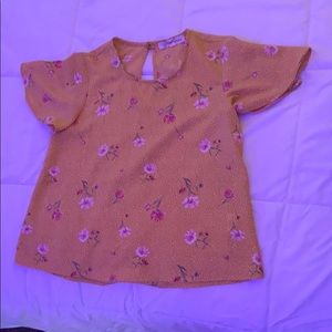 Cute yellow flower shirt